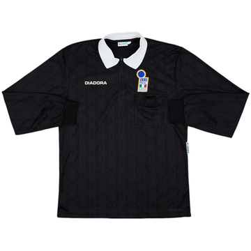 1990s Italy FIGC Diadora Referee L/S Shirt - 7/10 - (XL)