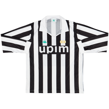 1991-92 Juventus Basic Home L/S Shirt - 9/10 - (XL)