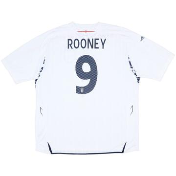 2007-09 England Home Shirt Rooney #9 - 7/10 - (3XL)