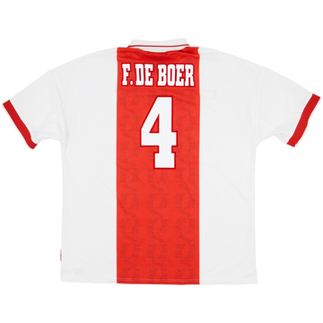 1998-99 Ajax Home Shirt F.De Boer #4 - 8/10 - (XXL)