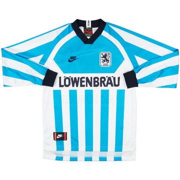 1995-96 1860 Munich Home L/S Shirt - 8/10 - (S)