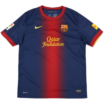 2012-13 Barcelona Home Shirt - 7/10 - (XL.Boys)