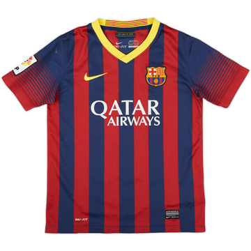 2013-14 Barcelona Home Shirt - 7/10 - (M.Boys)