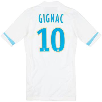 2011-12 Olympique Marseille Player Issue TechFit Home Shirt Gignac #10 - 7/10 - (M)