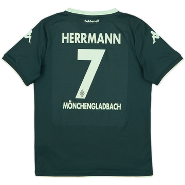 2015-16 Borussia Monchengladbach Away Shirt Herrmann #7 - 7/10 - (L.Boys)