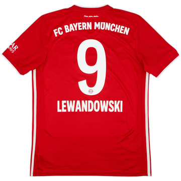 2020-21 Bayern Munich Home Shirt Lewandowski #9 - 8/10 - (M)