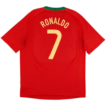 2008-10 Portugal Home Shirt Ronaldo #7 - 5/10 - (XL)