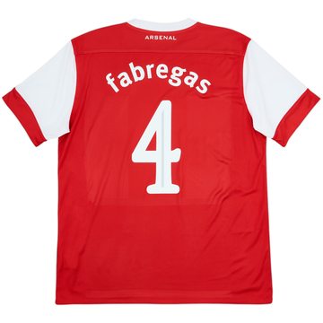 2010-11 Arsenal Home Shirt Fabregas #4