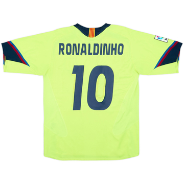 2005-06 Barcelona Away Shirt Ronaldinho #10 - 5/10 - (M)