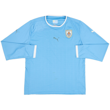 Camiseta de local de Uruguay 2012-14 L/S - 5/10 - (XXL)
