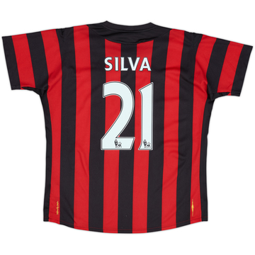 2011-12 Manchester City Away Shirt Silva #21 - 6/10 - (L)