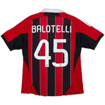2012-13 AC Milan Home Shirt Balotelli #45 - 4/10 - (L)