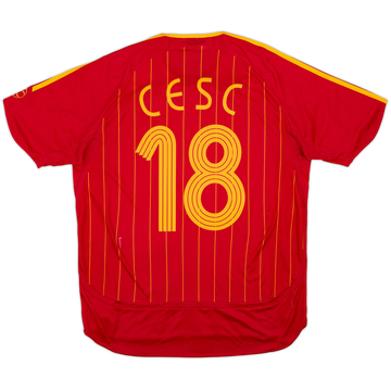 2006-08 Spain Home Shirt Cesc #18 - 6/10 - (M)