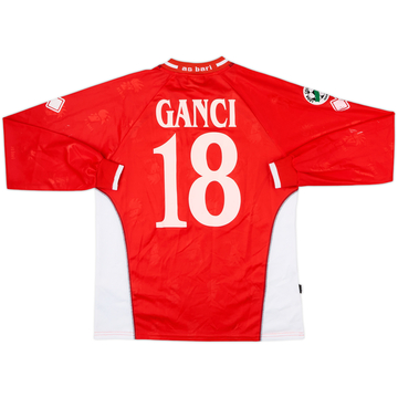2006-07 Bari Match Issue Away L/S Shirt Ganci #18