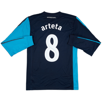 2011-12 Arsenal Away L/S Shirt Arteta #8 - 6/10 - (M)