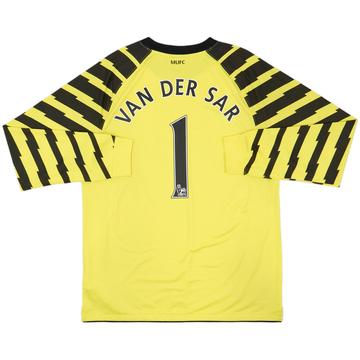 2010-11 Manchester United Yellow GK Shirt Van Der Sar #1 - 8/10 - (L)