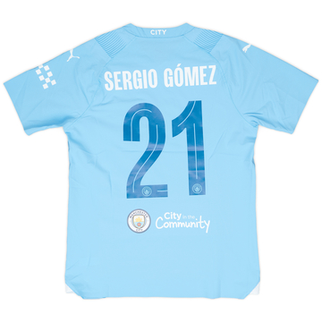 2023-24 Manchester City Match Issue FA Cup Final Home Shirt Sergio Gomez #21