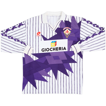 1991-92 Fiorentina Away L/S Shirt #3 - 5/10 - (M)