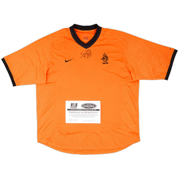 2000-02 Netherlands Signed Home Shirt (Davids)
