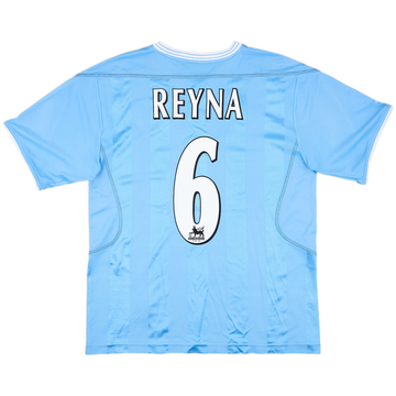 2003-04 Manchester City Home Shirt Reyna #6 - 8/10 - (M)
