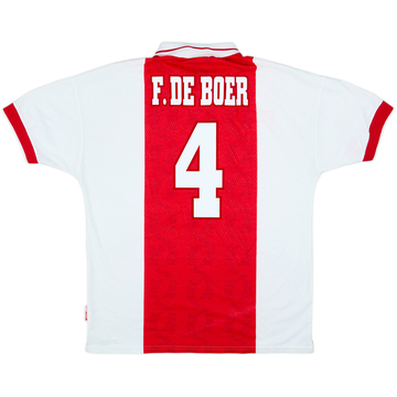 1998-99 Ajax Home Shirt F.De Boer #4 - 8/10 - (XL)