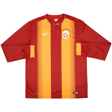2014-15 Galatasaray Home L/S Shirt - 10/10 - (L)