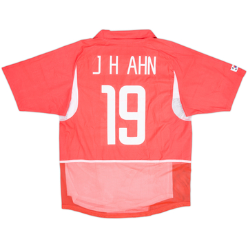 2002-03 South Korea Player Issue Home Shirt J.H.Ahn #19 - 8/10 - (L)