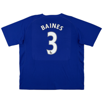 2010-11 Everton Home Shirt Baines #3