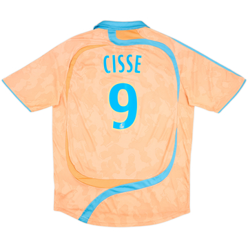 Camiseta de la tercera equipación del Olympique Marseille 2007-08 Cisse #9 - 6/10 - (XL)
