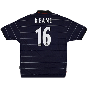 1999-00 Manchester United Away Shirt Keane #16 (XL)
