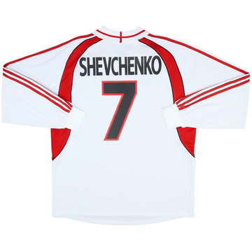 2000-02 AC Milan Away L/S Shirt Shevchenko #7 (XL)