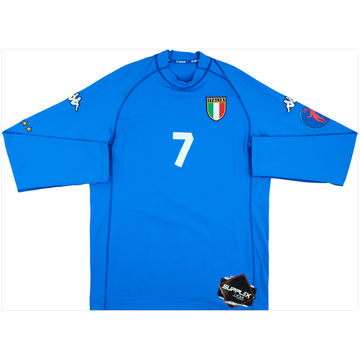 2001 Italy Player Issue U16 Euro Championship Home L/S Shirt #7 (XL)