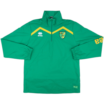 2014-15 Norwich Errea 1/4 Zip Drill Top - 10/10 - (L)