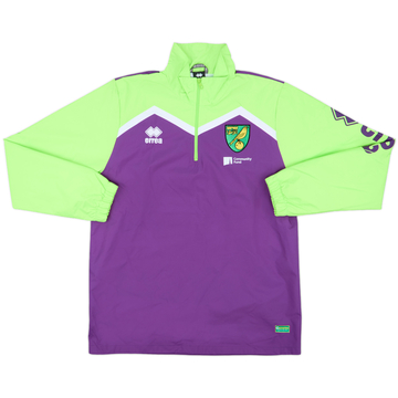 2014-15 Norwich Errea 1/4 Zip Drill Top - 10/10 - (L)
