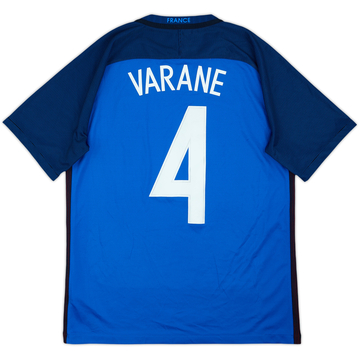 2016-17 France Home Shirt Varane #4 - 7/10 - (M)