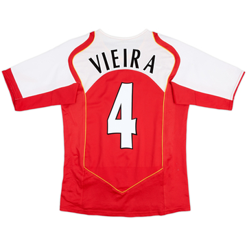 2004-05 Arsenal Home Shirt Vieira #4 - 7/10 - (S)