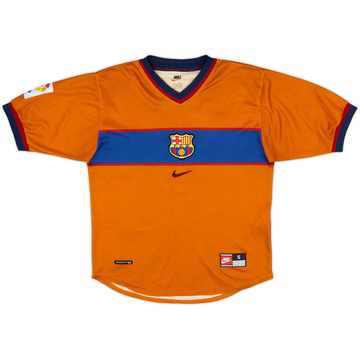 1998-00 Barcelona Away Shirt #14 - 6/10 - (S)