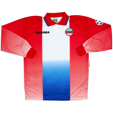 1996-99 Rapid Vienna Player Issue European Away L/S Shirt - 9/10 - (XL)