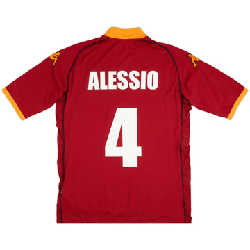 2002-03 Roma Home Shirt Alessio #4 - 7/10 - (XL)