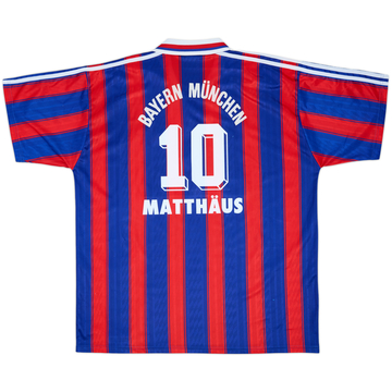 1995-97 Bayern Munich Home Shirt Matthaus #10 - 6/10 - (XXL)