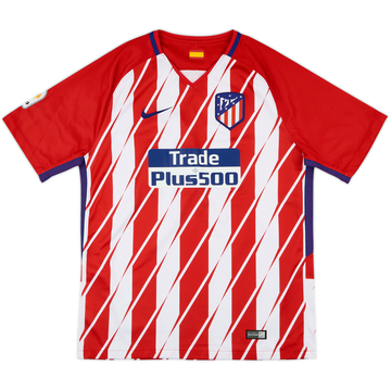 2017-18 Atletico Madrid Home Shirt - 8/10 - (L)