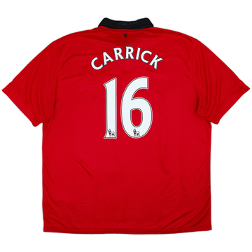 2013-14 Manchester United Home Shirt Carrick #16 - 5/10 - (XXL)