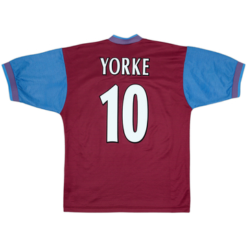 1997-98 Aston Villa Home Shirt Yorke #10 - 8/10 - (M)