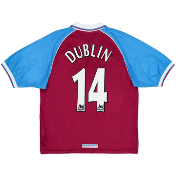 1998-99 Aston Villa Home Shirt Dublin #14 - 8/10 - (M)