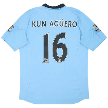 2012-13 Manchester City Home Shirt Kun Aguero #16 - 6/10 - (L)