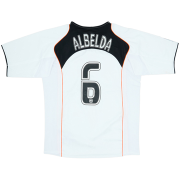 2004-05 Valencia Home Shirt Albelda #6 - 8/10 - (L)