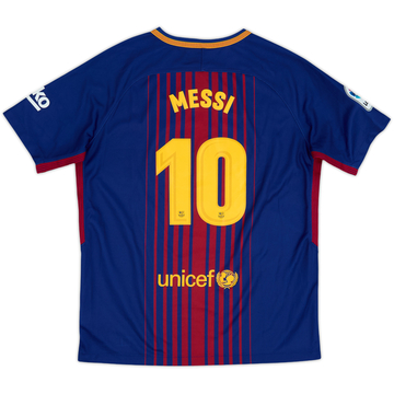 2017-18 Barcelona Home Shirt Messi #10 - 10/10 - (13-15 Years)