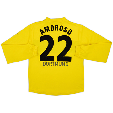 2002-03 Borussia Dortmund Home L/S Shirt Amoroso #22 - 5/10 - (15-16 Years)