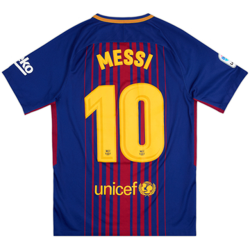 2017-18 Barcelona Home Shirt Messi #10 - 7/10 - (S)