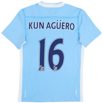 2011-12 Manchester City Home Shirt Kun Aguero #16 - 7/10 - (XS)